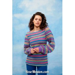 Modèle pullover 8 catalogue FAM 276 Lang Yarns