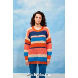 Modèle pullover 6 catalogue FAM 276 Lang Yarns