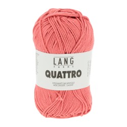 Quattro de Lang Yarns, fil 100% coton mercerisé et gazé.