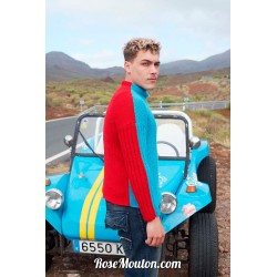 Modèle pullover unisex 5 Punto 59 POSEIDON Lang Yarns