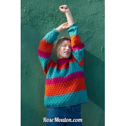 Modèle pullover 24 catalogue FAM 279 Lang Yarns