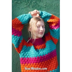 Modèle pullover 24 catalogue FAM 279 Lang Yarns