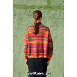 Modèle cardigan 32 catalogue FAM 279 Lang Yarns