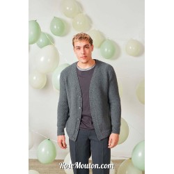 Modèle gilet homme 11 catalogue FAM 278 Lang Yarns