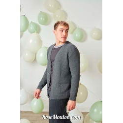 Modèle gilet homme 11 catalogue FAM 278 Lang Yarns