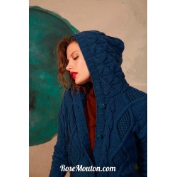 Modèle gilet à capuche 27 catalogue FAM 278 Lang Yarns