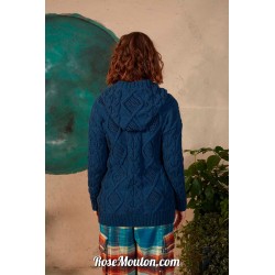 Modèle gilet à capuche 27 catalogue FAM 278 Lang Yarns