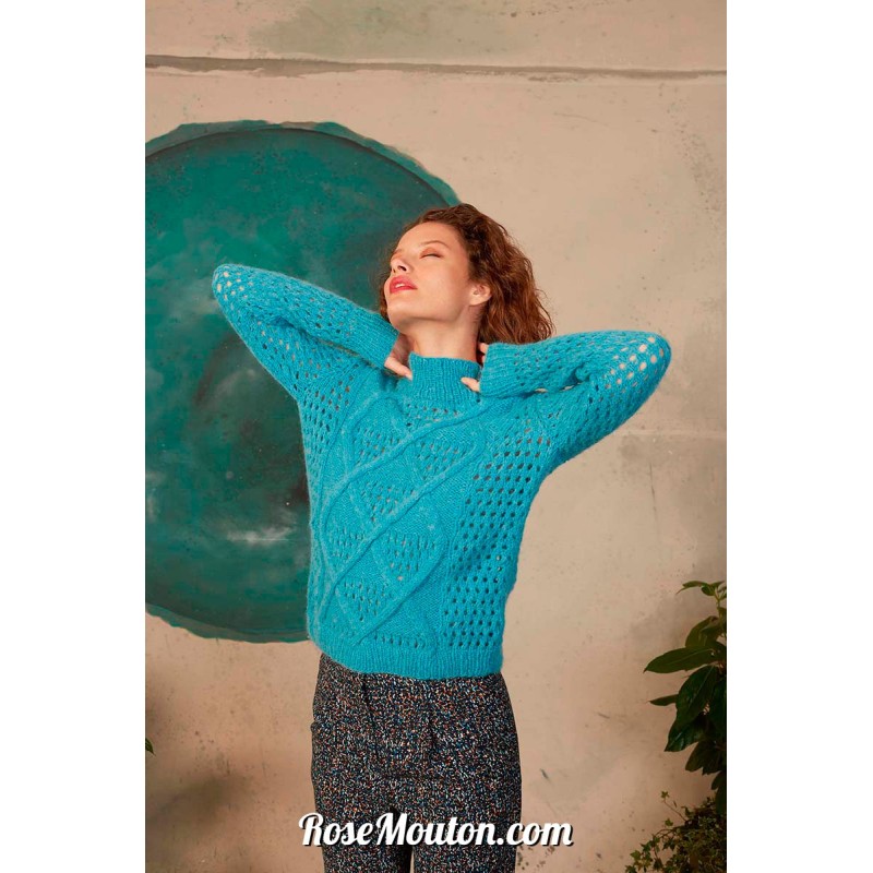 Modèle pullover 30 catalogue FAM 278 Lang Yarns