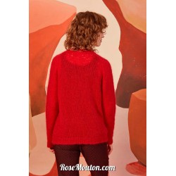 Modèle pullover en top down 56 catalogue FAM 278 Lang Yarns