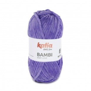 Pelote de laine chenille Bambi fuchsia, laine katia pas chère - Badaboum
