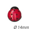 Bouton enfant forme coccinelle