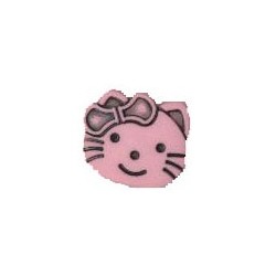 Bouton tête de chat (façon Hello Kitty)