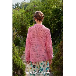 Modèle cardigan au crochet 3 catalogue FAM 281 Lang Yarns