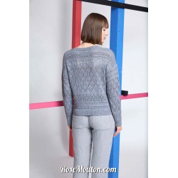 Modèle pullover 22 catalogue FAM 280 Lang Yarns