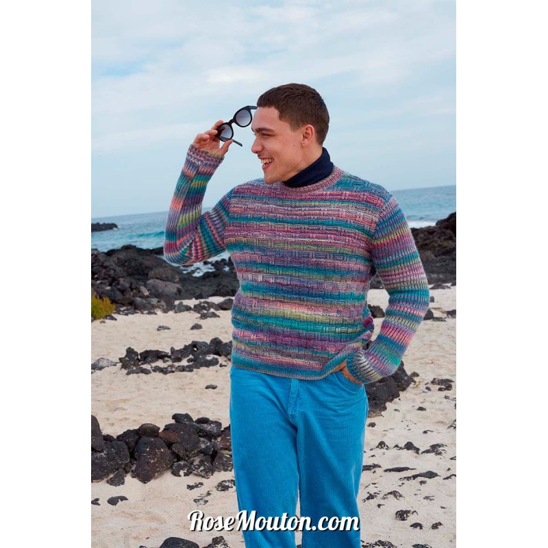 Modèle pullover homme 3 Punto 72 LOVIS Lang Yarns