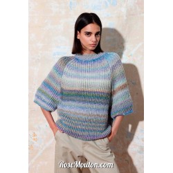 Modèle pull manches courtes 10 Punto 74 MAGNOLIA Lang Yarns