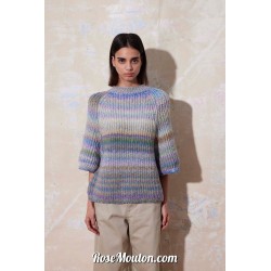 Modèle pull manches courtes 10 Punto 74 MAGNOLIA Lang Yarns