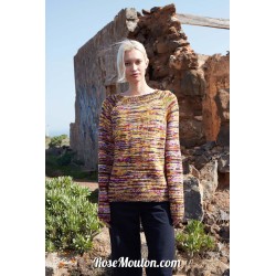 Modèle pullover en top-down 10 Punto 79 MOVE Wool Addicts de Lang Yarns