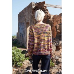 Modèle pullover en top-down 10 Punto 79 MOVE Wool Addicts de Lang Yarns