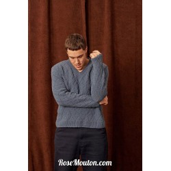 Modèle pullover homme 18 catalogue FAM 282 Lang Yarns