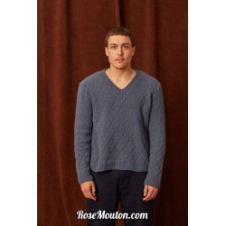 Modèle pullover homme 18 catalogue FAM 282 Lang Yarns