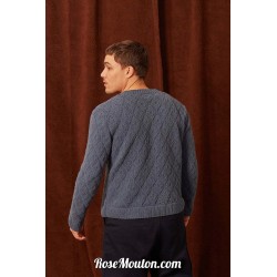 Modèle pullover homme 18 catalogue FAM 282 Lang Yarns