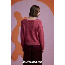 Modèle pullover top-down 13 catalogue FAM 282 Lang Yarns