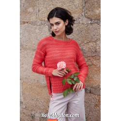 Pullover "PRINCESS CHARMING" tricoté avec le fil Glow de Lang Yarns (modèle tricot PDF)