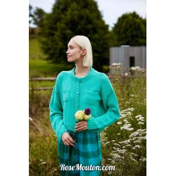 Gilet "LAZY DAY" tricoté avec le fil Bliss Wool Addicts de Lang Yarns (modèle tricot PDF)