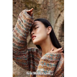 Pullover "LAYERS OF HISTORIY" tricoté avec le fil Artsy Wool Addicts de Lang Yarns (modèle tricot PDF)