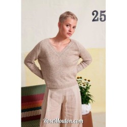 Pullover "RONDA" tricoté avec le fil Vaya de Lang Yarns (modèle tricot PDF)