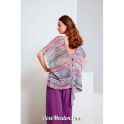 Pullover avec un noeud "TEONA" tricoté avec les fils Fiesta et Paillettes de Lang Yarns (modèle tricot PDF)