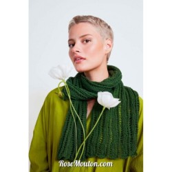 Écharpe "KENZIE" tricotée avec le fil Ananas de Lang Yarns (modèle tricot PDF)