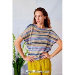 Pull sans manches "DELILAH" tricoté avec le fil Fiesta de Lang Yarns (modèle tricot PDF)