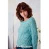 Pullover "BERIT" tricoté avec le fil Norma de Lang Yarns (modèle tricot PDF)