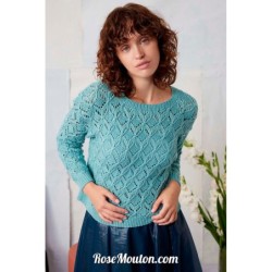 Pullover "BERIT" tricoté avec le fil Norma de Lang Yarns (modèle tricot PDF)