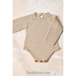 Body "BJORN" tricoté avec le fil Baby Cotton Naturally Colored de Lang Yarns (modèle tricot PDF)