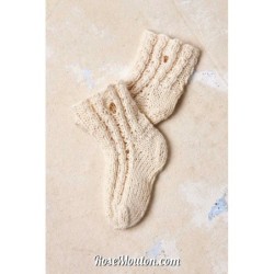 Chaussettes "ALDIS" tricotées avec le fil  de Lang Yarns (modèle tricot PDF)