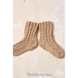 Chaussettes "ALDIS" tricotées avec le fil  de Lang Yarns (modèle tricot PDF)