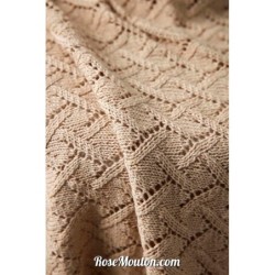 Couverture bébé "EDDA" tricotée avec le fil  de Lang Yarns (modèle tricot PDF)