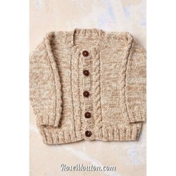 Gilet "SIV" tricoté avec le fil Baby Cotton Naturally Colored de Lang Yarns (modèle tricot PDF)