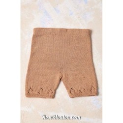 Pantalon "TOVE" tricoté avec le fil Baby Cotton Naturally Colored de Lang Yarns (modèle tricot PDF)