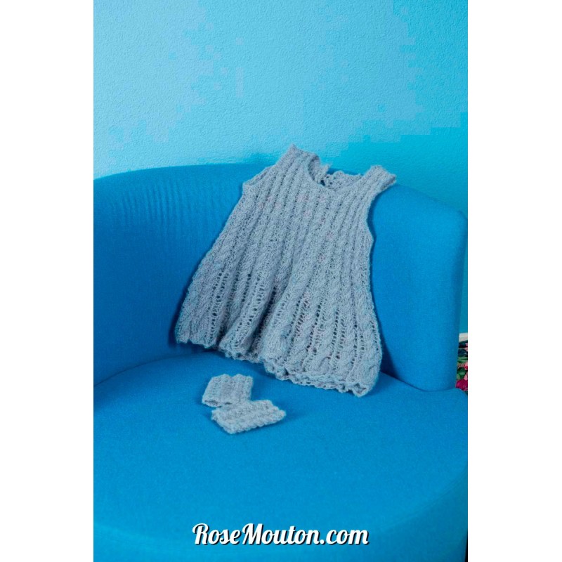 Manchettes tricotées avec le fil Alpaca Superlight de Lang Yarns (modèle tricot PDF)