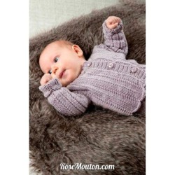 Gilet tricoté avec le fil Merino 200 Bébé de Lang Yarns (modèle tricot PDF)