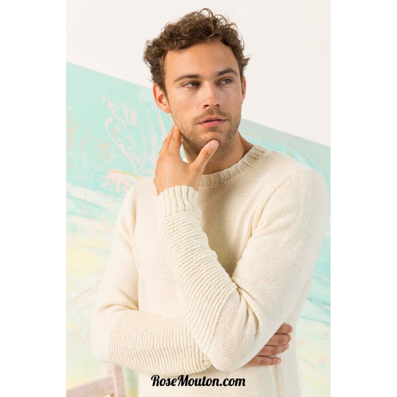 Modèle pullover homme 15 catalogue 242 Lang Yarns