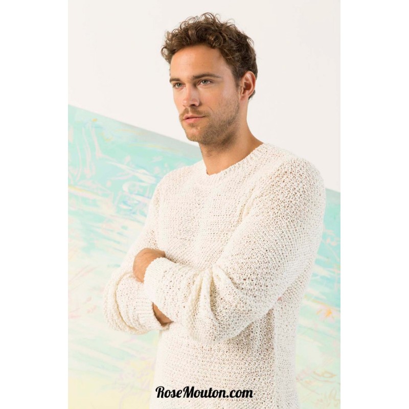 Modèle pullover homme 17 catalogue 242 Lang Yarns