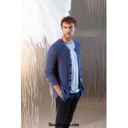 Modèle gilet homme 20 catalogue FAM 243 Lang Yarns