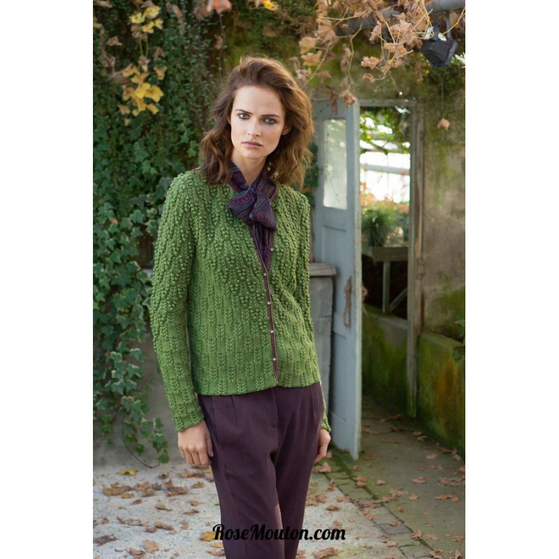 Modèle gilet 1 catalogue FAM 235 Lang Yarns