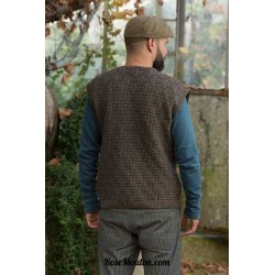 Modèle gilet pour homme 12 catalogue FAM 235 Lang Yarns