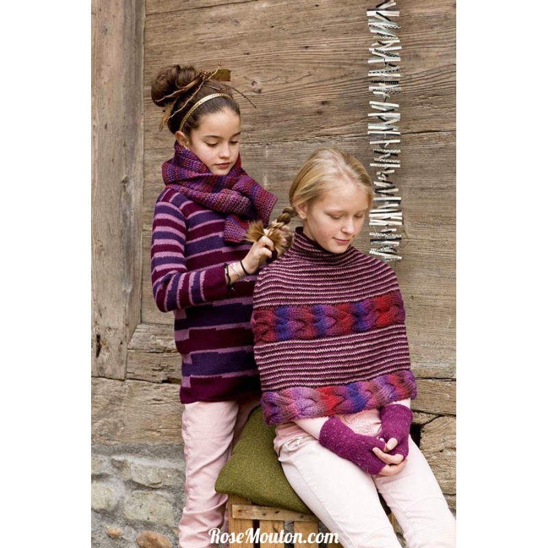 Modèle écharpe 3 catalogue FAM 222 Lang Yarns